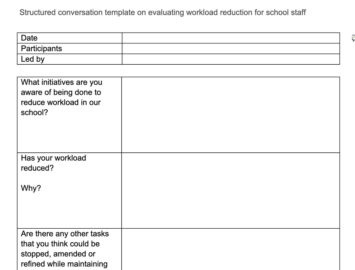 Structured conversation template